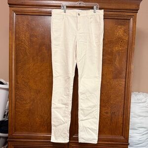 Women’s Cream Corduroy Pants – LOFT – Size 10T (Tall) – Modern Skinny – NWT